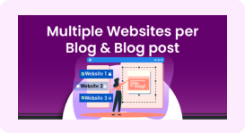 Multiple websites per blog & blog post